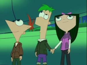 Isabella_Holds_Ferb's_Hand